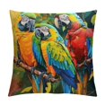 Fenyluxe Parrots Branch Painting Throw Pillow Cover Home Decor for