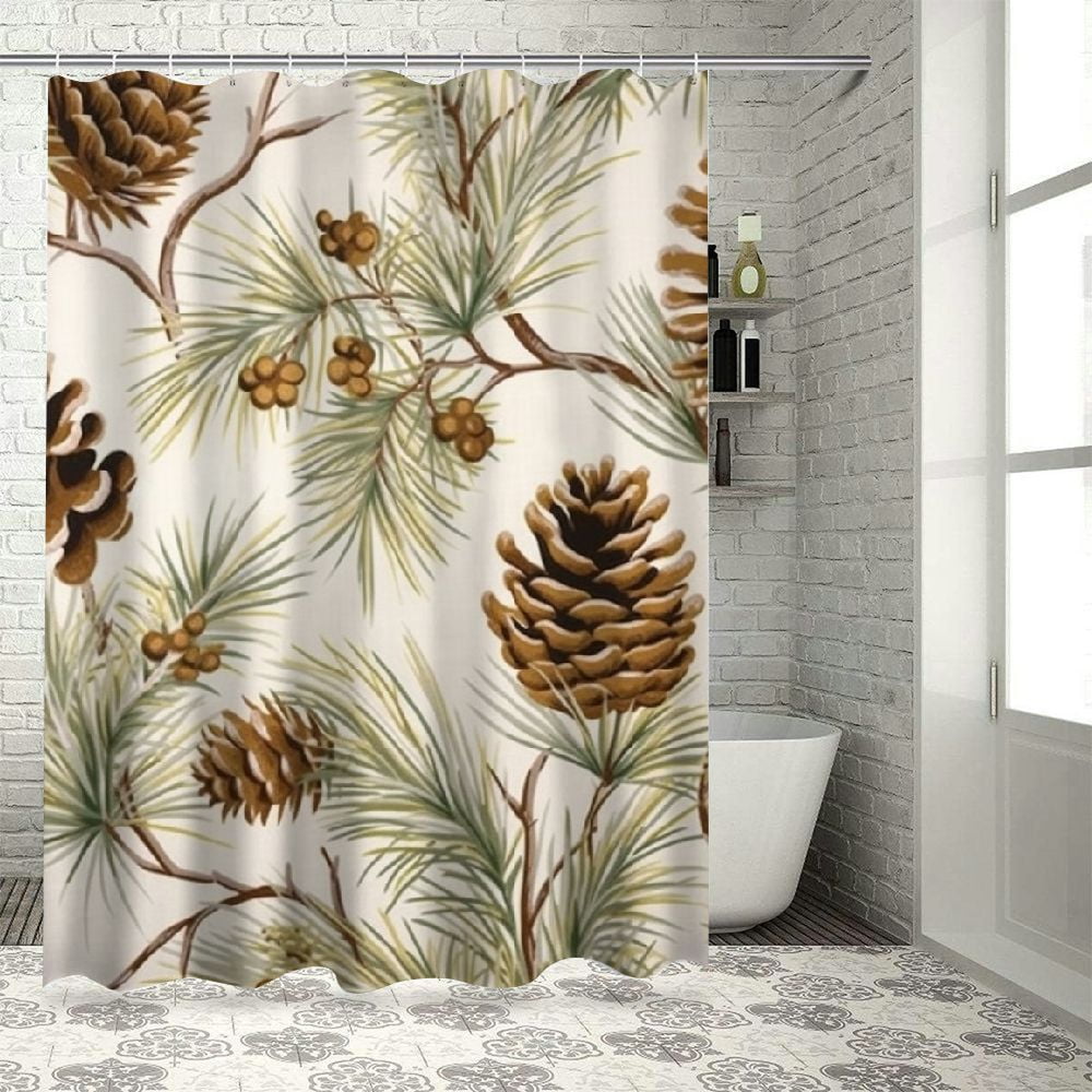 Pine Cone Shower Curtainnull