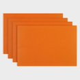 thumbnail image 1 of Fenyluxe Placemats for Dining Table Scalloped Edges Color Table Mats Great for Parties and Christmas Table Decorations (Orange) 18x12in, 1 of 8