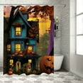 thumbnail image 1 of Fenyluxe Pumpkins Shower Curtain Set Chic Modern Bathroom Decor with Hooks 100% Polyester Fiber Waterproof Shower Curtain for Your Bathroom 69"x72, 1 of 7
