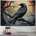 thumbnail image 1 of Fenyluxe  Raven Tapestry, Crow Tapestry Wall Hanging, Gothic Aesthetic Tapestries Wall Art Home Decor for Bedroom Living Room  40x30inch, 1 of 6