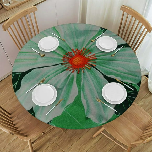 Fitted Outdoor Tablecloth Umbrella Hole