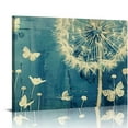 thumbnail image 1 of Fenyluxe Dandelion Butterflies Canvas Print Wall Art for Home Decor Ready to Hang 20x16in, 1 of 6