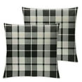 thumbnail image 1 of Fenyluxe Set of 2 Black and White Buffalo Plaid Pillow Covers Outdoor Christmas Check Throw Pillow Cover Winter Farmhouse Decorations Pillow Cases for Sofa Couch Home Decor White, 1 of 7