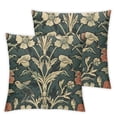 thumbnail image 1 of Fenyluxe Set of 2  Rabbit Floral  Print Throw Pillow Covers Aesthetic Pillow for Bedroom Decorative Pillowcase Home Decor Living Room Cushion Case for Bed Sofa Couch White, 1 of 7
