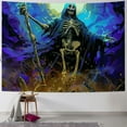 Fenyluxe Skull Tapestry Music Witch Tapestries Gothic Skeleton Hand