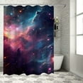 thumbnail image 1 of Fenyluxe Stars Dust Space Pretty Shower Curtain Bathroom Decor Polyester Fiber Shower Curtain with Hooks Bathroom Shower Curtain Set 69x72, 1 of 7