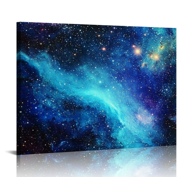 Fenyluxe Stars Galaxy Wall Decor Canvas Art Ready To Hang Pictures 16x12in