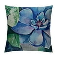 thumbnail image 1 of Fenyluxe Succulent Cactus Floral Pillow Covers Tropical Green Plants Flower Summer Decorative Throw Pillow Case Square Outdoor Cushion Cover for Sofa 18x18in, 1 of 5