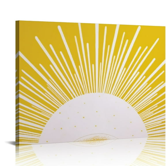 Fenyluxe Sun Canvas Wall Decor For Bedroom Kitchen Fashion Wall Pictures Style Without Canvas Prints Art Set Home Living Room Office Decor 16x12in