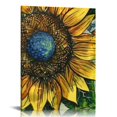 thumbnail image 1 of Fenyluxe Sunflower Wall Art Canvas Home Decor Living Room Bedroom Office Artwork Gift Made In America 12x16in, 1 of 5