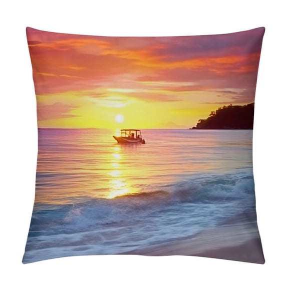 Fenyluxe Sunset Pillow Covers for Couch Sofa Indoor Outdoor Soft and Durable 1PC Decorative Pillow Case 12x12in