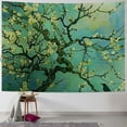 thumbnail image 1 of Fenyluxe   Tapestry Wall Hanging Aesthetic Almond Blossom Oil Painting Nature Plant Floral Boho Aesthetic Wall Art Home Decor for Dorm Bedroom Living Room 40x30inch, 1 of 6