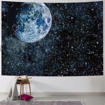 Fenyluxe  Tapestry Wall Hanging Moon Stars Tapestry Starry Sky Tapestries for Bedroom Living Room Decoration 40x30inch