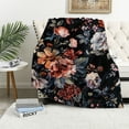thumbnail image 1 of Fenyluxe  Throw Blanket Flannel Blanket for Bed Couch Sofa Chair Aesthetic Cute Soft Warm for Girls Women Flower Floral Fruit-Rose Floral 60x80in, 1 of 6