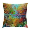 thumbnail image 1 of Fenyluxe Throw Pillow Covers Home Decor Pillow Cases Decorative for Bed Sofa Cushion Couch Outdoor Colorful Tree Pillowcases 24x24in, 1 of 5