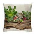 thumbnail image 1 of Fenyluxe Throw Pillow Covers Tropical Succulent Plant Pillow Cover Decorative Home Pillow Case Summer Leaves Green Theme Cushion Cover Decor Sofa Couch 20x20in, 1 of 5