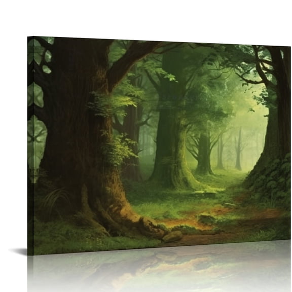 Fenyluxe Trees Canvas Prints Wall Art Ready to Hang for Home Decor | Ideal Gift for Wedding, Anniversary, Christmas, Mother's Day | Aesthetic Room Art 16x12in