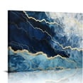 thumbnail image 1 of Fenyluxe Waves Clouds Abstract Canvas Print Wall Decor Ready to Hang Art Home Room Decorations 16x12in, 1 of 6