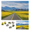 Fenyluxe Wide Highway Wooden Jigsaw Puzzle for Family Activities