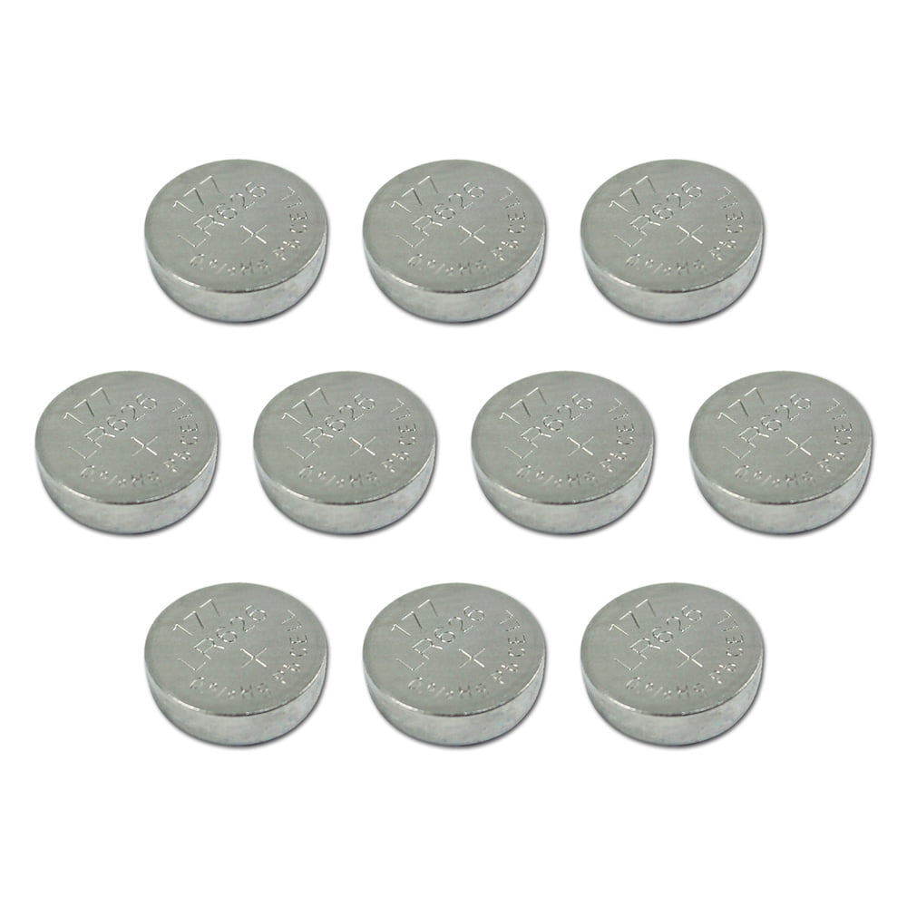 Fenzer 10pcs 1.5V AG4 LR626 Alkaline Button Battery L626 LR626 LR66 SR626 377 SR626SW Batteries Coin Cells for Watches Calculators Toys