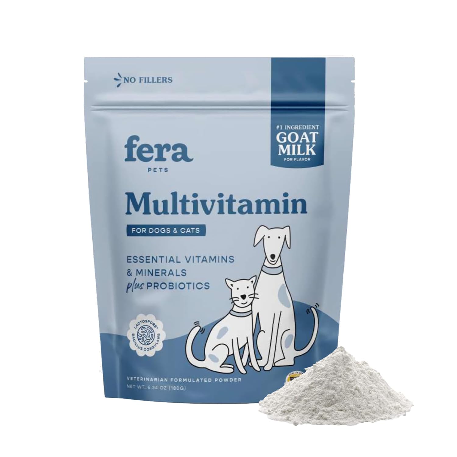 Fera Pet Organics Multivitamin Goat Milk Cat & Dog â€“ Vet Created ...