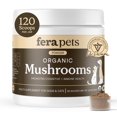 thumbnail interactive-video image 1 of Fera Pets Mushroom Supplement for Dogs & Cats - With Turkey Tail - USDA Organic - Promotes Cognitive & Immune Health - 120 Scoops, 1 of 10