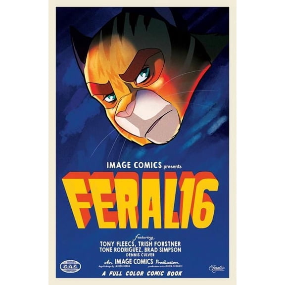 Feral #16 Cvr B Trish Forstner & Tony Fleecs Movie Poster Homage Var Image Comics Comic Book