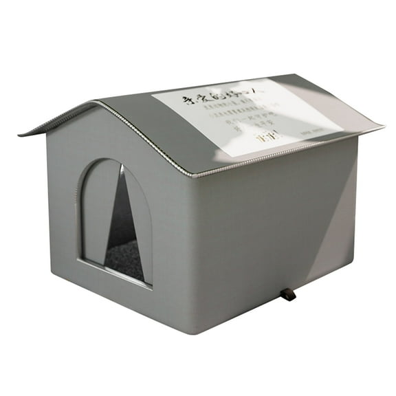 Feral Cat Shelter Outdoor Feral Cat Houses Cat Outside House Waterproof Enclosed Pet Tent Insulated Cat House for Multiple Cats Barn Porch