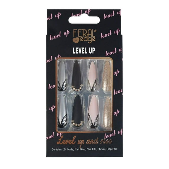Feral Edge Level Up and Rise 24-Count Nail Set -