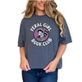 thumbnail image 1 of Feral Girl Book Club T-shirt, Cute Raccoon Reading Design Tee, Funny Book Lover Shirt, Book Club Gift, Reading Enthusiast Tshirt, Denim Comfort Colors T-Shirt, Small, 1 of 1