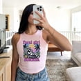 thumbnail image 1 of Feral Girl Summer Rib-Racer Tank Top , Womens Micro Rib Racer Tank Top, 1 of 6
