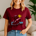 thumbnail image 1 of Feral Girl Summer Shirt, Vacation Family TShirt, Girl Summer Tee,Beach Vacation Shirt, Funny Raccoon Tee, Summer Vibes Shirts, Feral Girl Tshirts,Raccoon Vacation, Meme Raccoon, 1 of 5