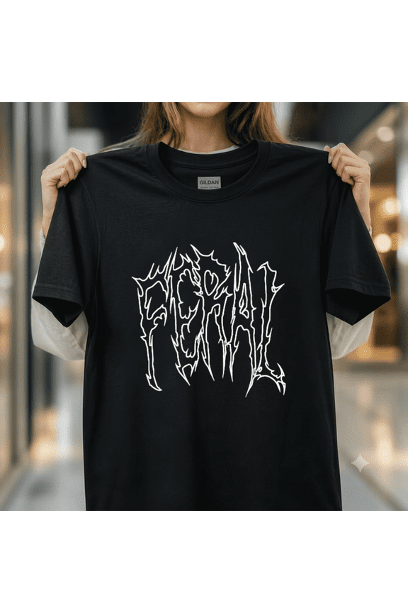 Feral Gothic Goth Emo Y2k Gym Streetwear For Women Mom Men Unisex T-Shirt, up to size 5XL