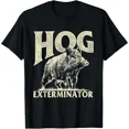 thumbnail image 1 of Feral Hog Wild Boar Graphic for Men Hunting Short Sleeve Cotton T-Shirt, 1 of 6