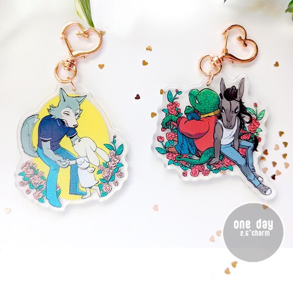 Feral Love Acrylic Keychain, random 1 pack