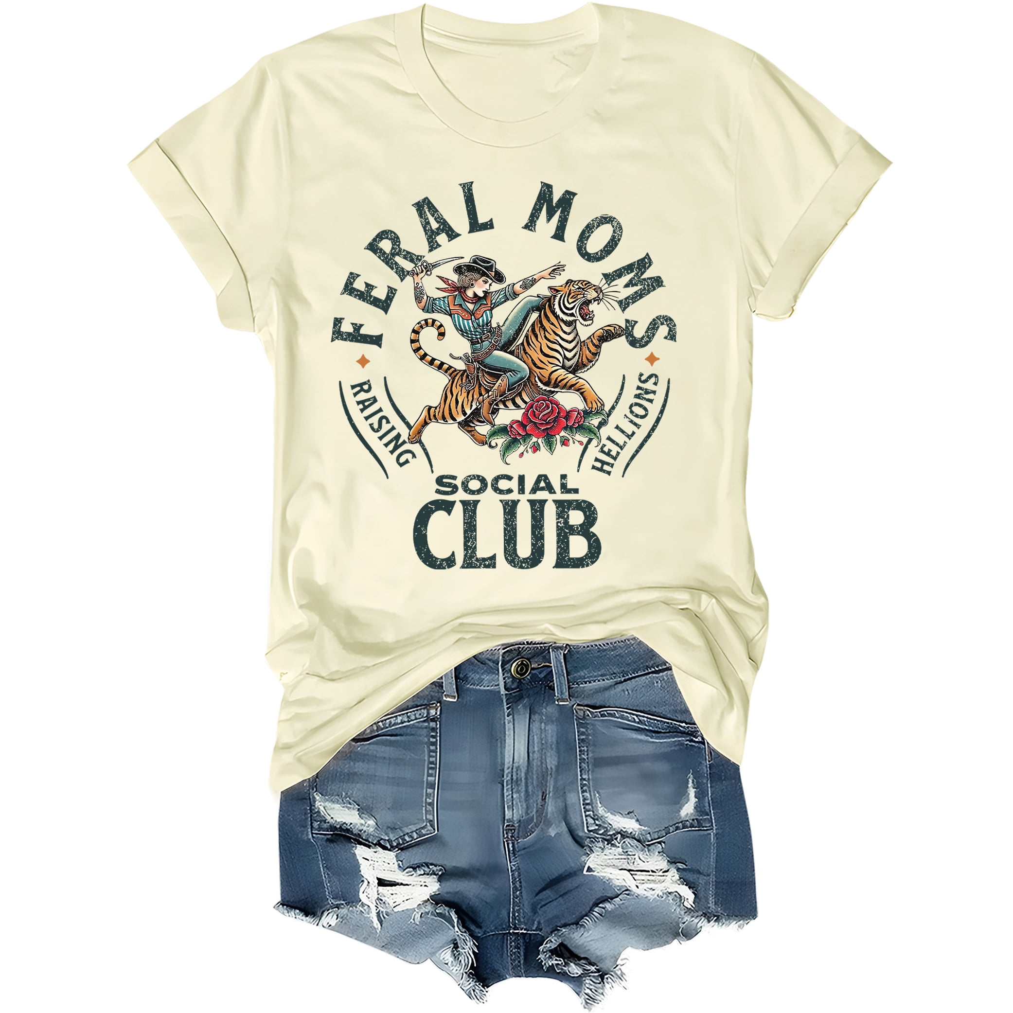 Feral Moms Social Club T-Shirt, Feral Moms Social Club Shirt, Feral Mom ...