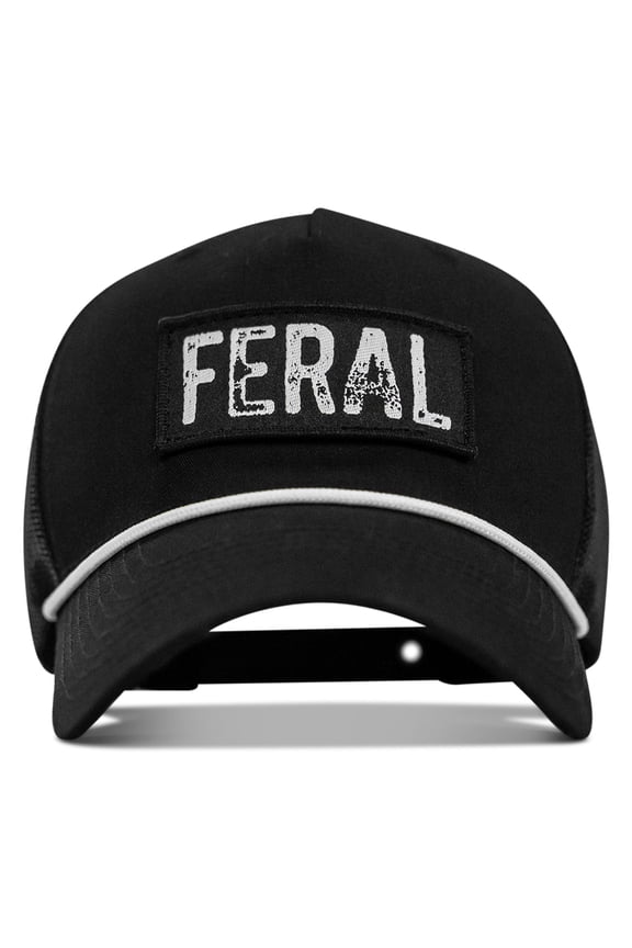 Feral Patch Rope Snapback Hat – Black, Adjustable Fit