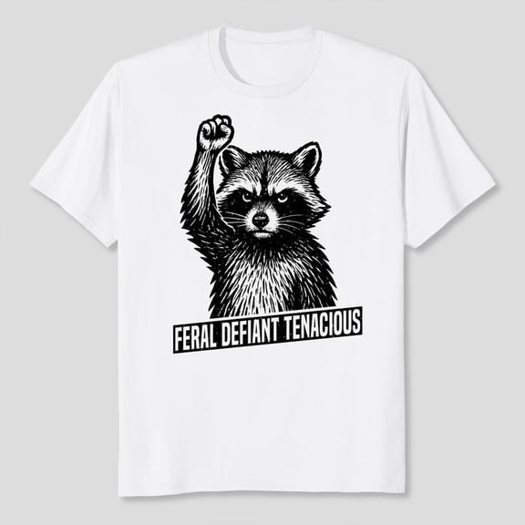 Feral Raccoon Tenacious Unisex T-Shirt