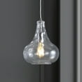 thumbnail image 1 of JONATHAN Y Ferano 9" Adjustable Metal/Glass LED Pendant, Chrome, 1 of 8