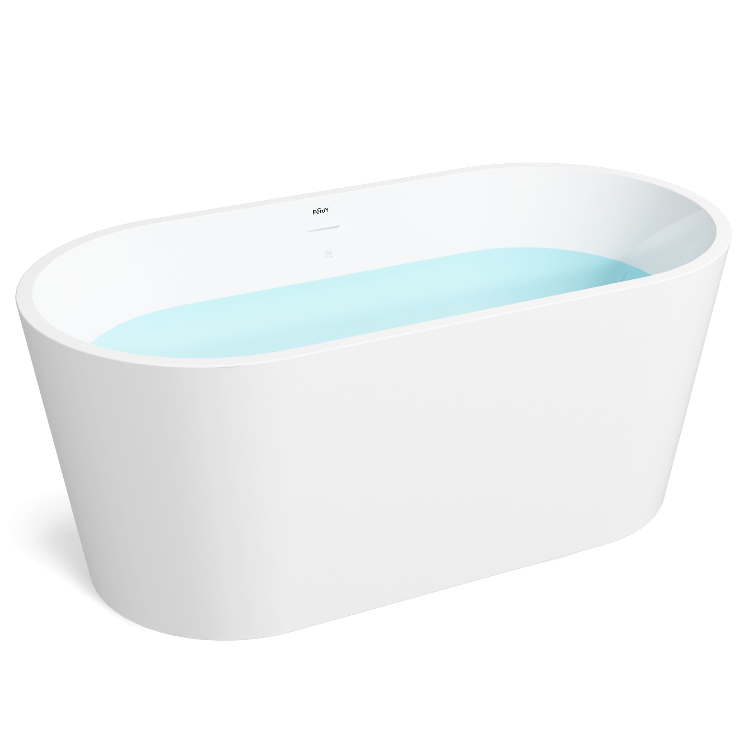 FerdY ShangriLa 55" Acrylic Freestanding Bathtub in Modern White