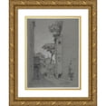 thumbnail image 1 of Ferdinand Boberg 15x18 Gold Ornate Wood Frame and Double Matted Museum Art Print Titled - 24, Rue Norvins (1927), 1 of 4