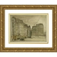 thumbnail image 1 of Ferdinand Boberg 18x15 Gold Ornate Wood Frame and Double Matted Museum Art Print Titled - Rue Miron After the Demolition of the Houses of the Old Paris (1914), 1 of 4