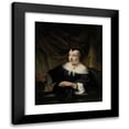 thumbnail image 1 of Ferdinand Bol 20x24 Black Modern Framed Museum Art Print Titled - Portret Van Elisabeth Dell (C. 1653), 1 of 5