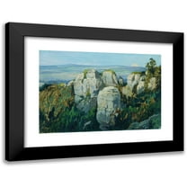 Ferdinand Engelmüller 14x11 Black Modern Framed Museum Art Print Titled - Prachauer Felsen (1902)