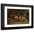 thumbnail image 1 of Ferdinand Georg Waldmüller 14x11 Black Modern Framed Museum Art Print Titled - The Congratulations on Grandfather's Birthday (1845), 1 of 5