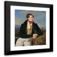 thumbnail image 1 of Ferdinand Georg Waldmüller 15x17 Black Modern Framed Museum Art Print Titled - The Actor Maximilian Korn in a Landscape (1828), 1 of 5