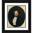 thumbnail image 1 of Ferdinand Georg Waldmüller 20x23 Black Ornate Framed Double Matted Museum Art Print Titled: Lord in Black Rock with a White Vest (1841), 1 of 5