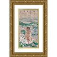 thumbnail image 1 of Ferdinand Hodler 11x18 Gold Ornate Wood Frame and Double Matted Museum Art Print Titled - The Dream of the Shepherd (1896), 1 of 4