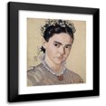 thumbnail image 1 of Ferdinand Hodler 12x14 Black Modern Framed Museum Art Print Titled - Portrait of Marie Elise Bernhard-Hodler (1917), 1 of 5